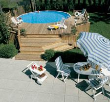 Above-Ground Pool with Decking
